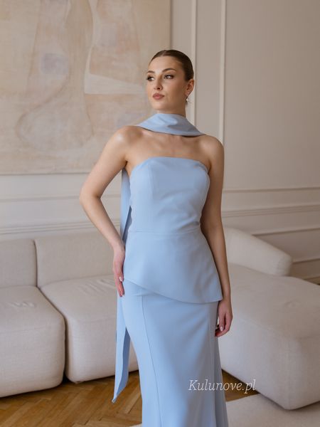 Aurielle - minimalist blue 3 piece women's set