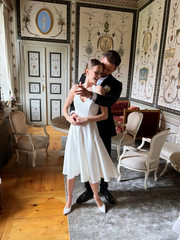 Baby - ecru colored midi dress perfect for the first dance