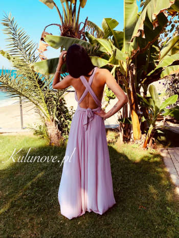 Nemesis - pink dress tied in several ways