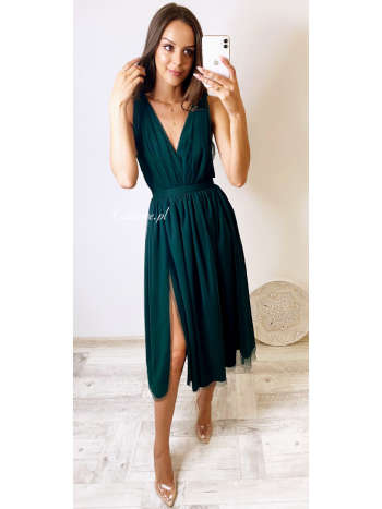 Paris midi bottle - medium length dress