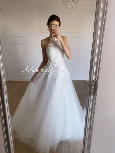 Sisi - princess shape tulle wedding dress with lace corset