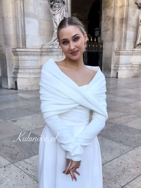 Chimney, wedding garment for ecru cross bride with extra sleeves