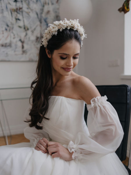 Garland, headband of dried flowers handmade