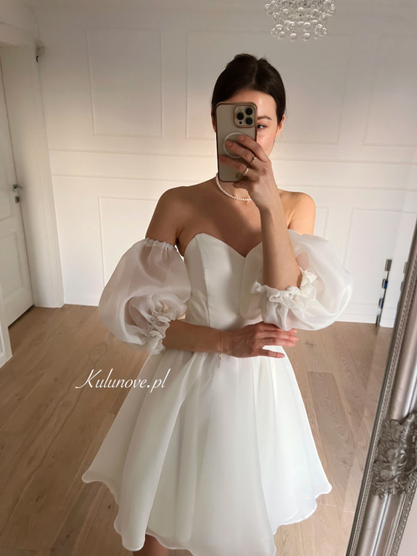 Ivy - short flared corset dress with additional 3/4 sleeves