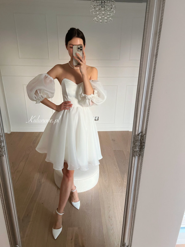 Ivy - short flared corset dress with additional 3/4 sleeves