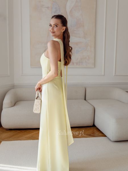 Liv maxi - buttery fitted party dress with simple corset top and decorative shawl