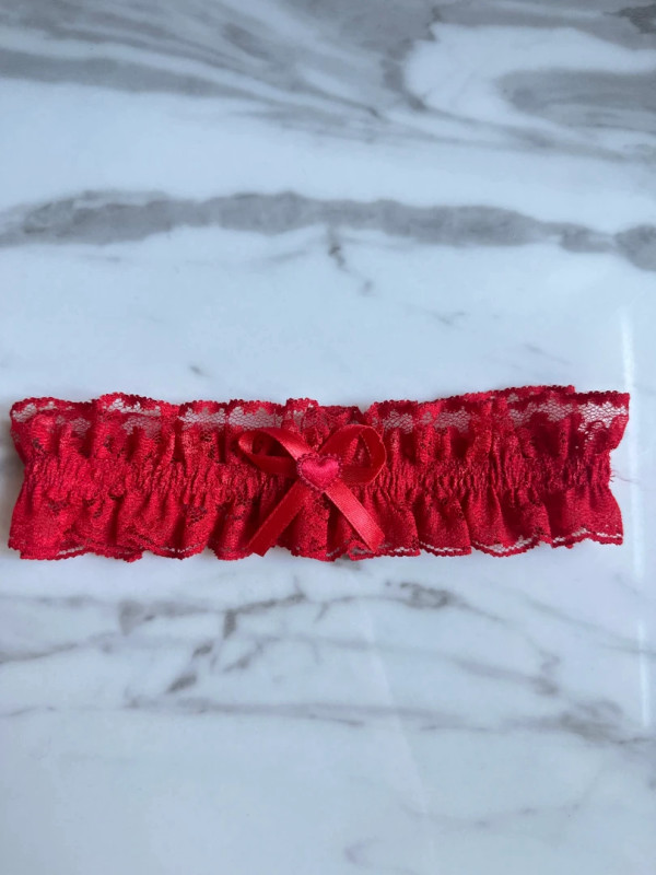 Red prom garter #2