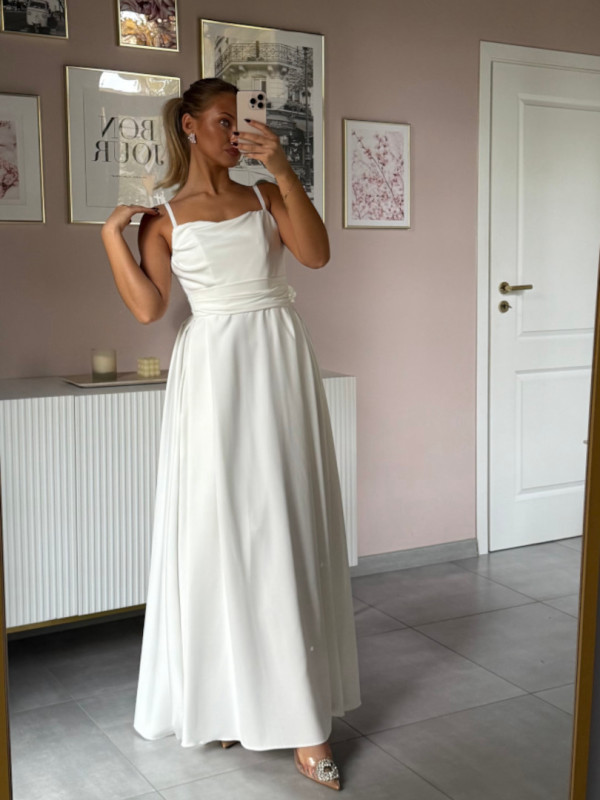 Odetta A371 - A-line corset wedding dress with pockets