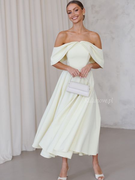 Abby - buttery midi dress with dropped shoulders